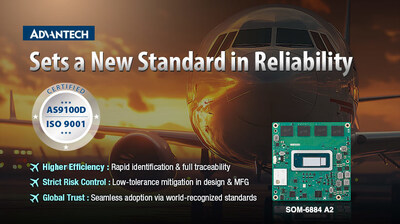 Advantech Achieves AS9100 Certification, Bolstering Trust in High-Stakes Applications