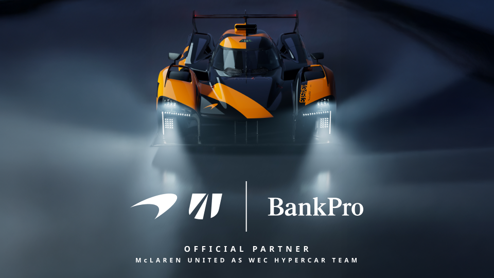 BankPro Announces Partnership with McLaren Endurance Racing in its World Endurance Championship Entry