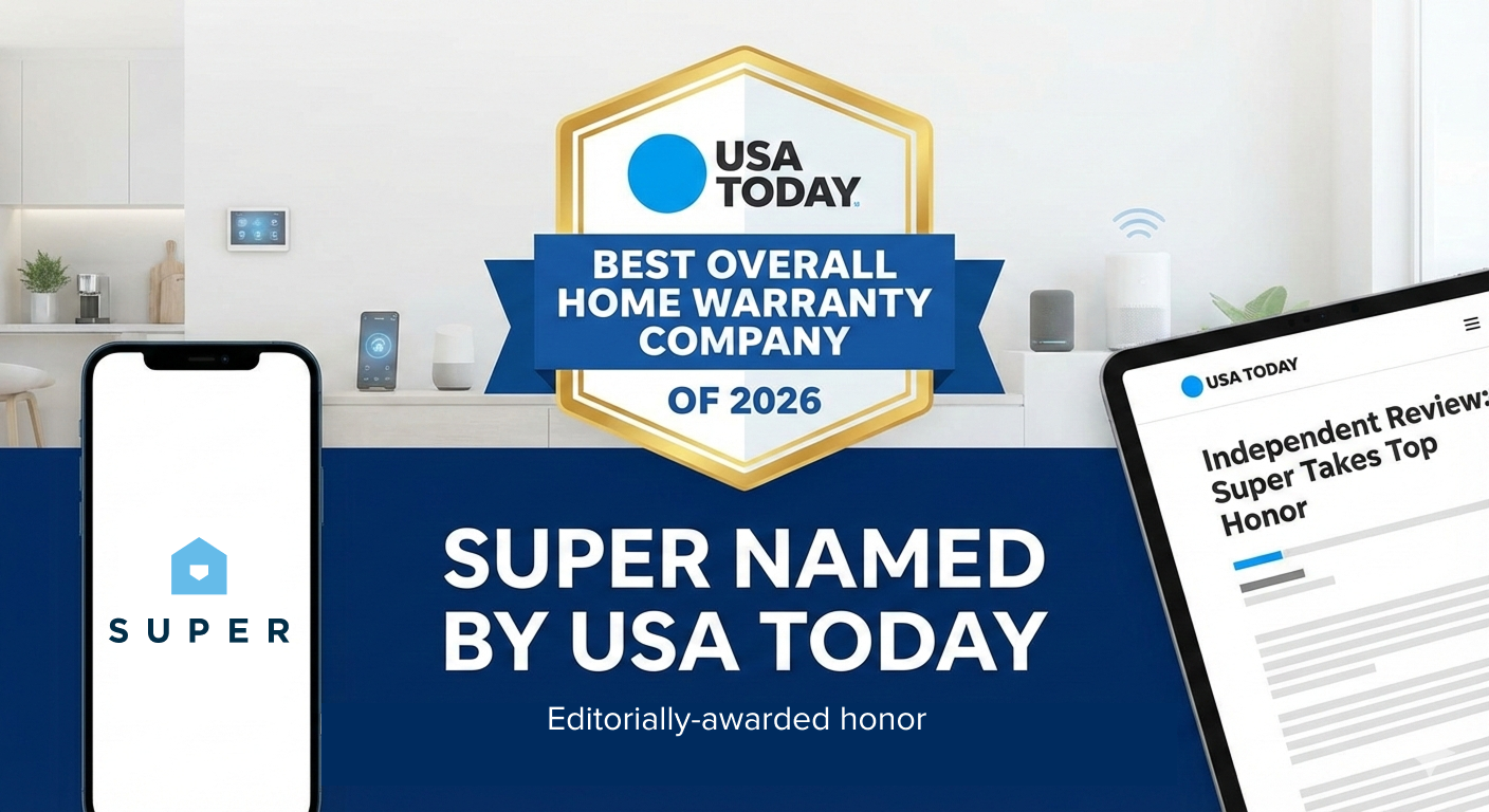 Super Named Best Overall Home Warranty Company of 2026 by USA Today