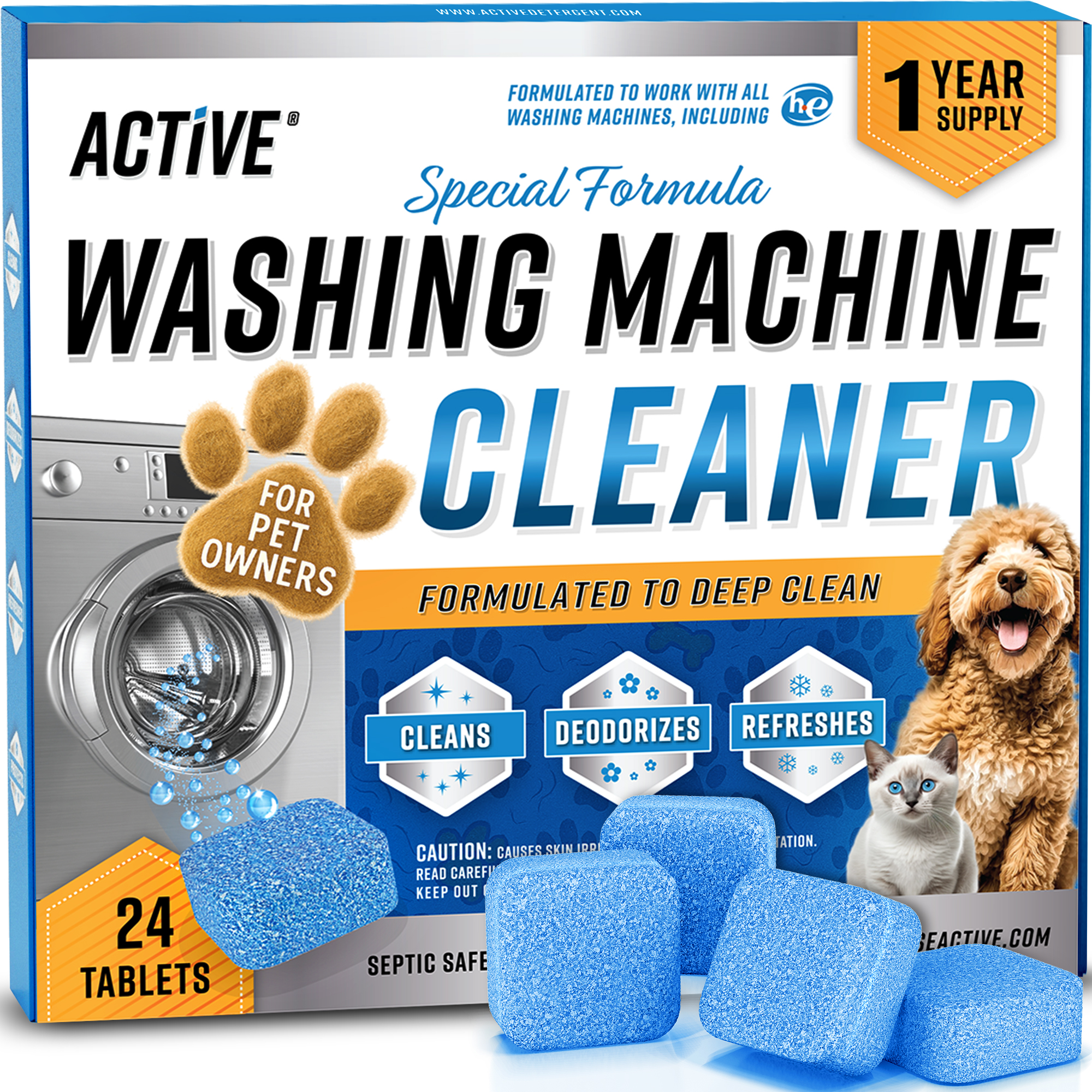 ACTIVE Cleaners Releases New Washing Machine Cleaner for Pet Owners