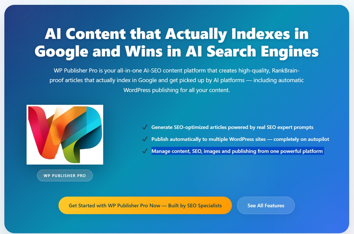 WP Publisher Pro Introduces RSS-Driven AI Publishing for Scalable WordPress Content