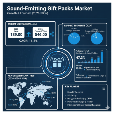 Sound-Emitting Gift Packs Market Valuation, ROI Potential & Long-Term Growth Prospects (2026–2036)