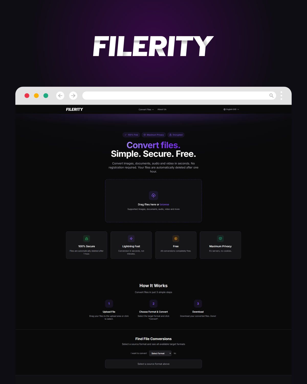 Filerity: A New Free Online Platform for Fast and Secure File Conversion