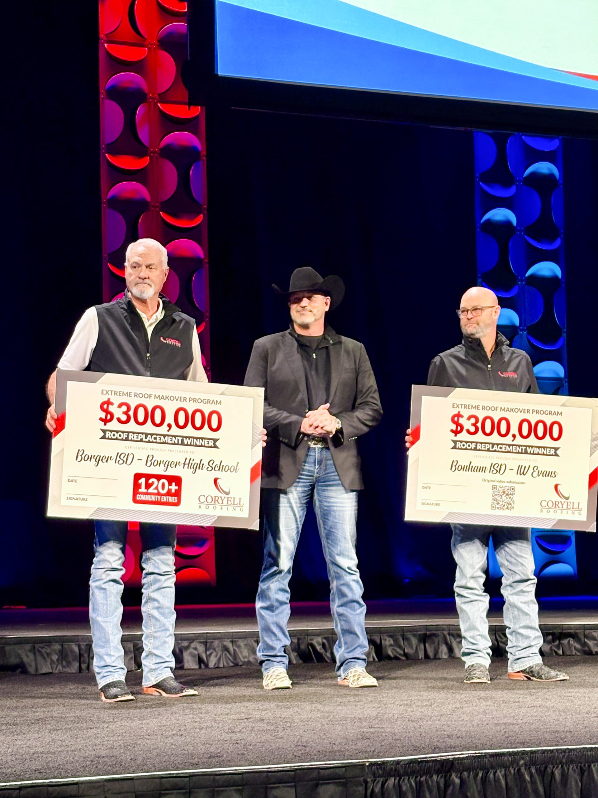 Coryell Roofing Doubles Down, Awards $600,000 to Two Texas School Districts