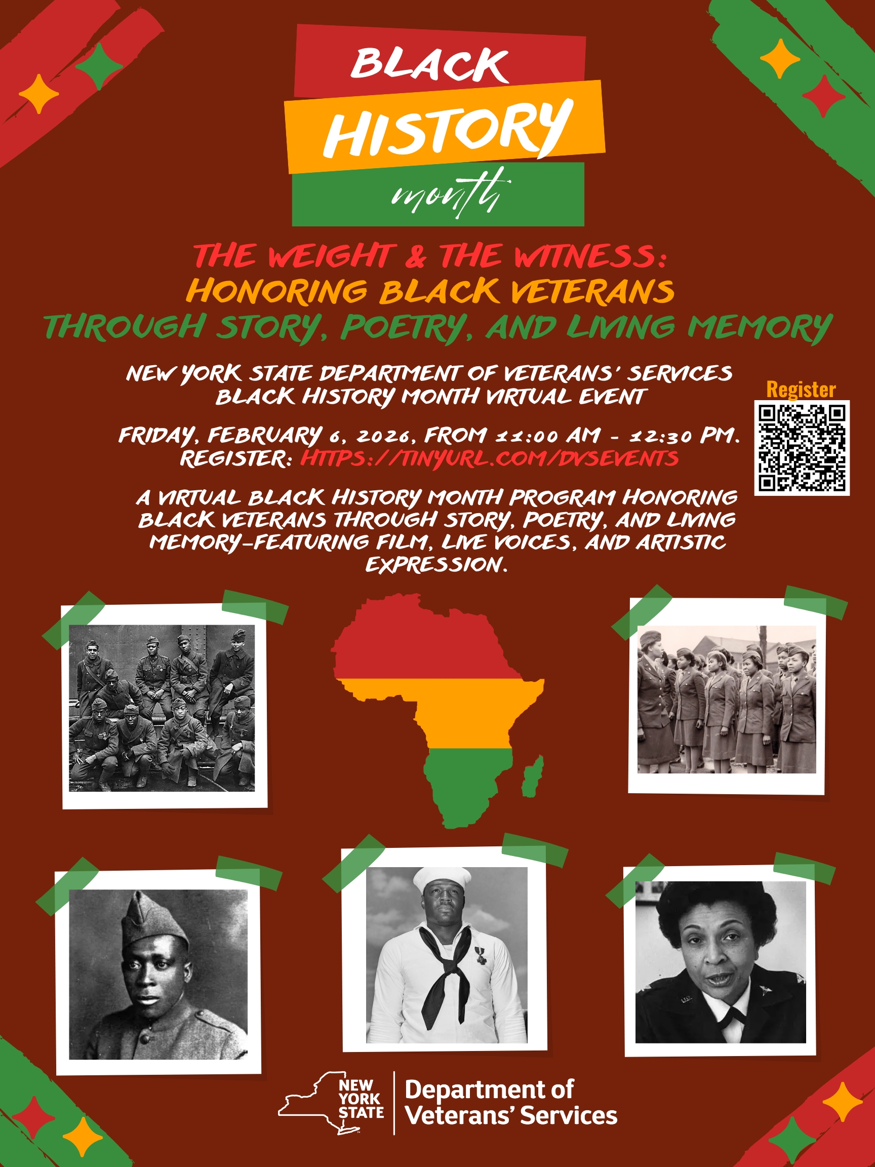Bearing Witness to Legacy and Service: NYSDVS to Host Black History Month Virtual Program Honoring Black Service Members