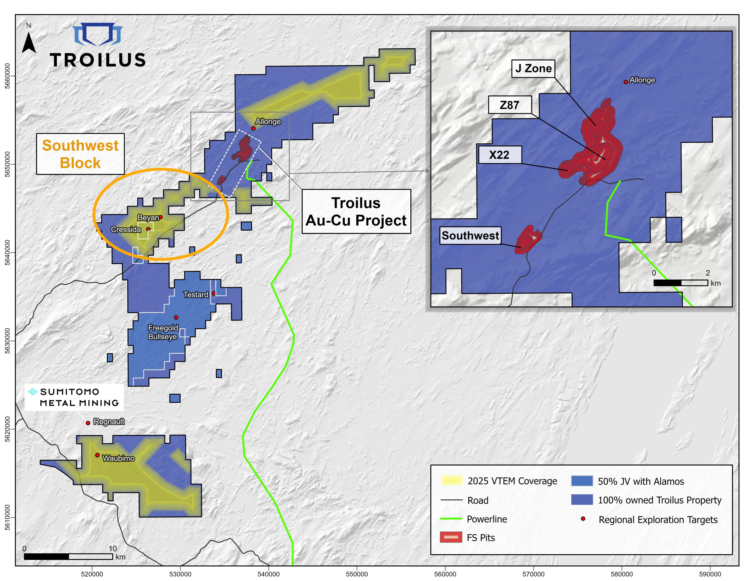 Troilus présente un aperçu de son programme d’exploration 2025 et des résultats initiaux confirmant un potentiel d’augmentation des ressources à proximité des fosses et à l’échelle de la propriété