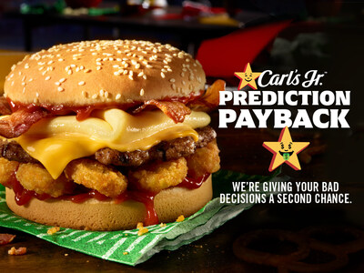 Carl’s Jr.® Gives Fans’ Bad Predictions a Second Chance with Free Hangover Burger and $20 Promo Cards on February 9