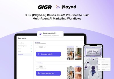 GIGR(Playad.ai) Raises $5.4M Pre-Seed to Build Multi-Agent AI Marketing Workflows