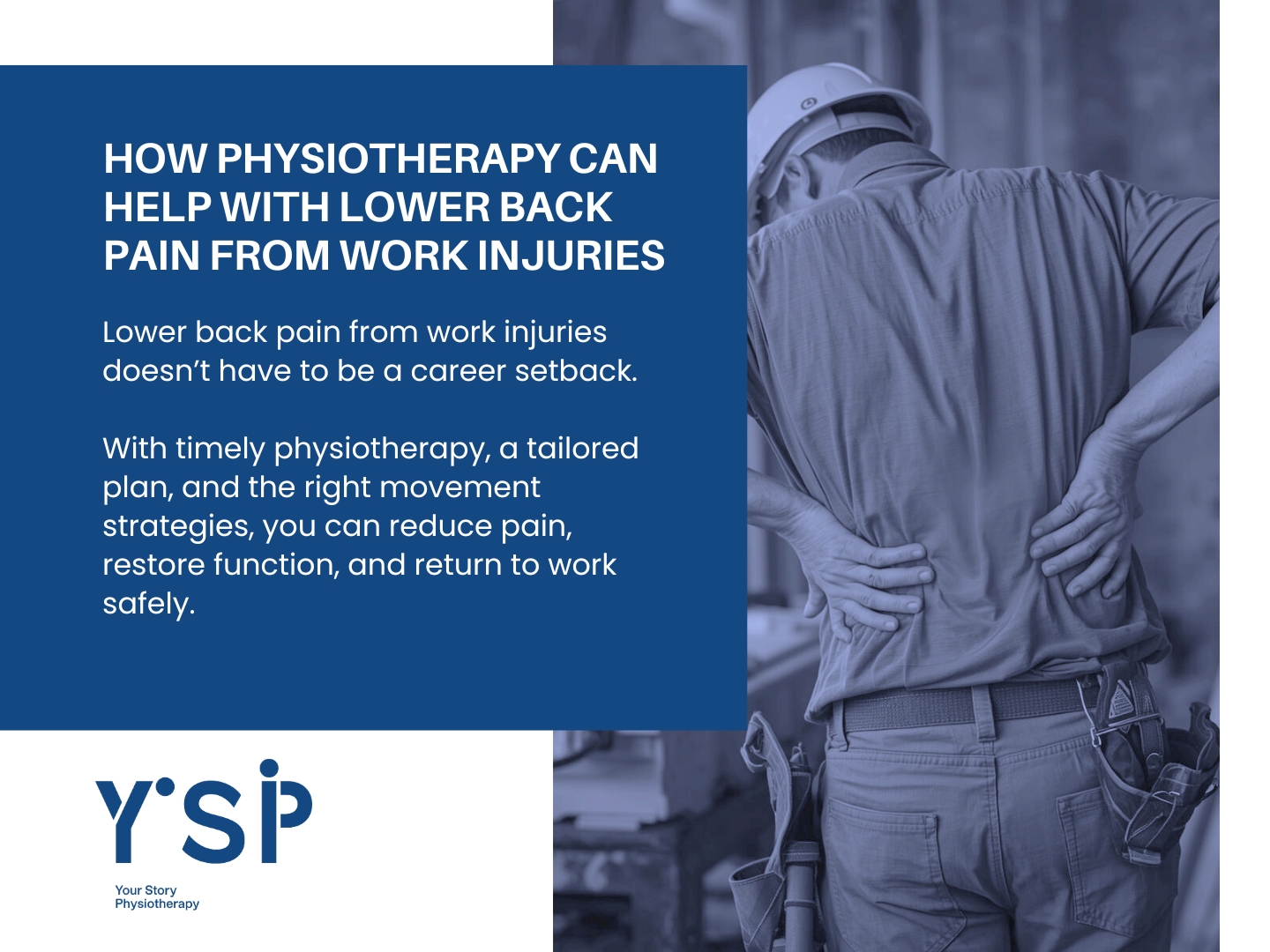WorkCover Physiotherapy Sunshine | Lower Back Pain from Work Injuries