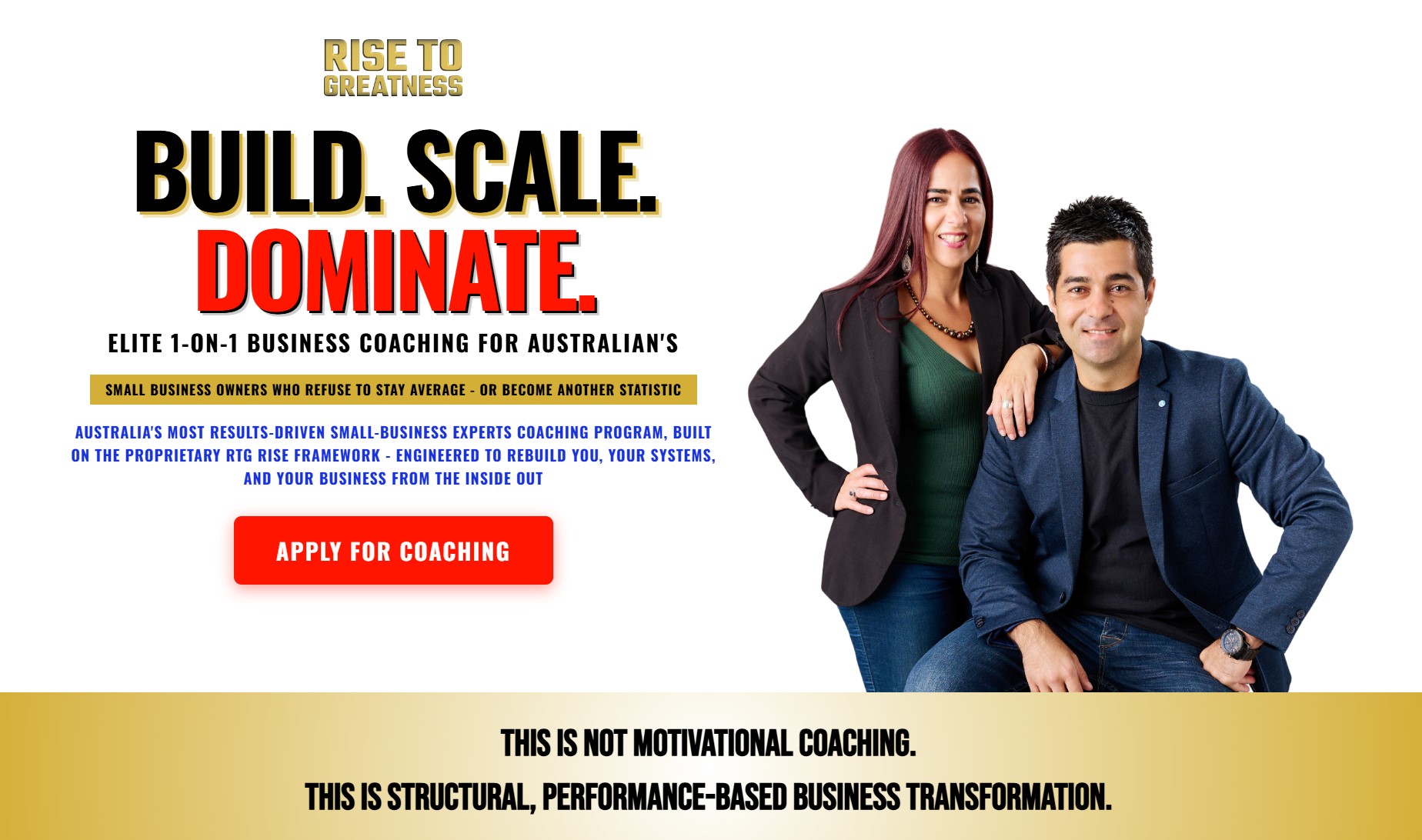 RISE TO GREATNESS Announces RTG 2026 and Expands Business & Leadership Coaching Programs