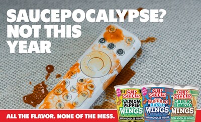 ONLY WIDE RECEIVERS SHOULD HAVE STICKY FINGERS: CUP NOODLES SOLVES AMERICA’S WING PROBLEM WITH NEW MESS-FREE RAMEN TRIO