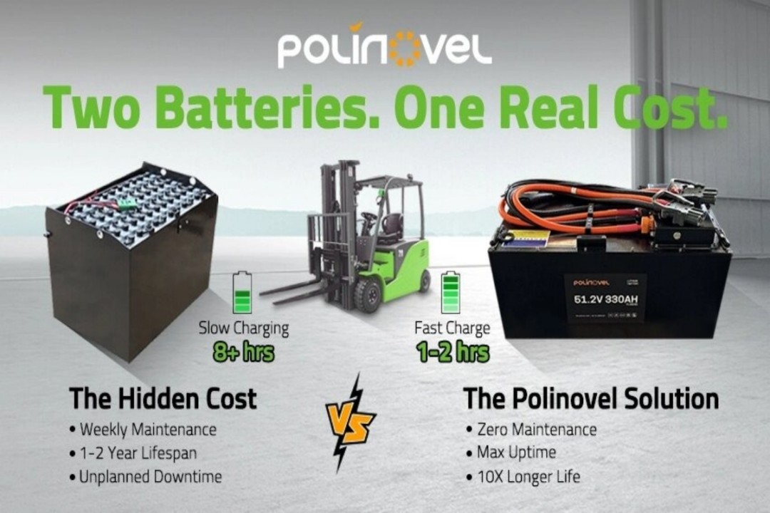 Saying Goodbye to Lead-Acid: Polinovel Lithium Batteries Enhance Forklift Efficiency