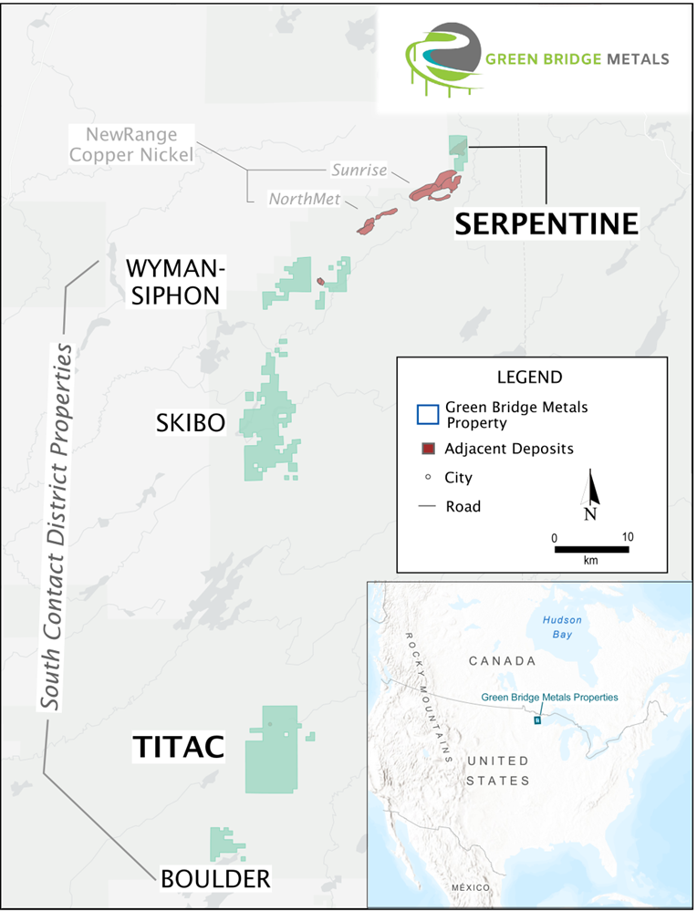 Green Bridge Metals Commences Diamond Drilling Program at the Titac Project, Minnesota, USA