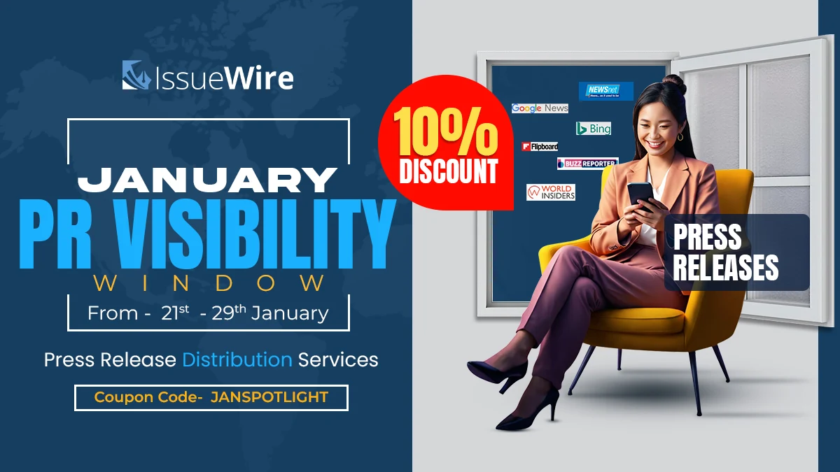 Utilize Our PR Visibility Window with 10% Discount in January