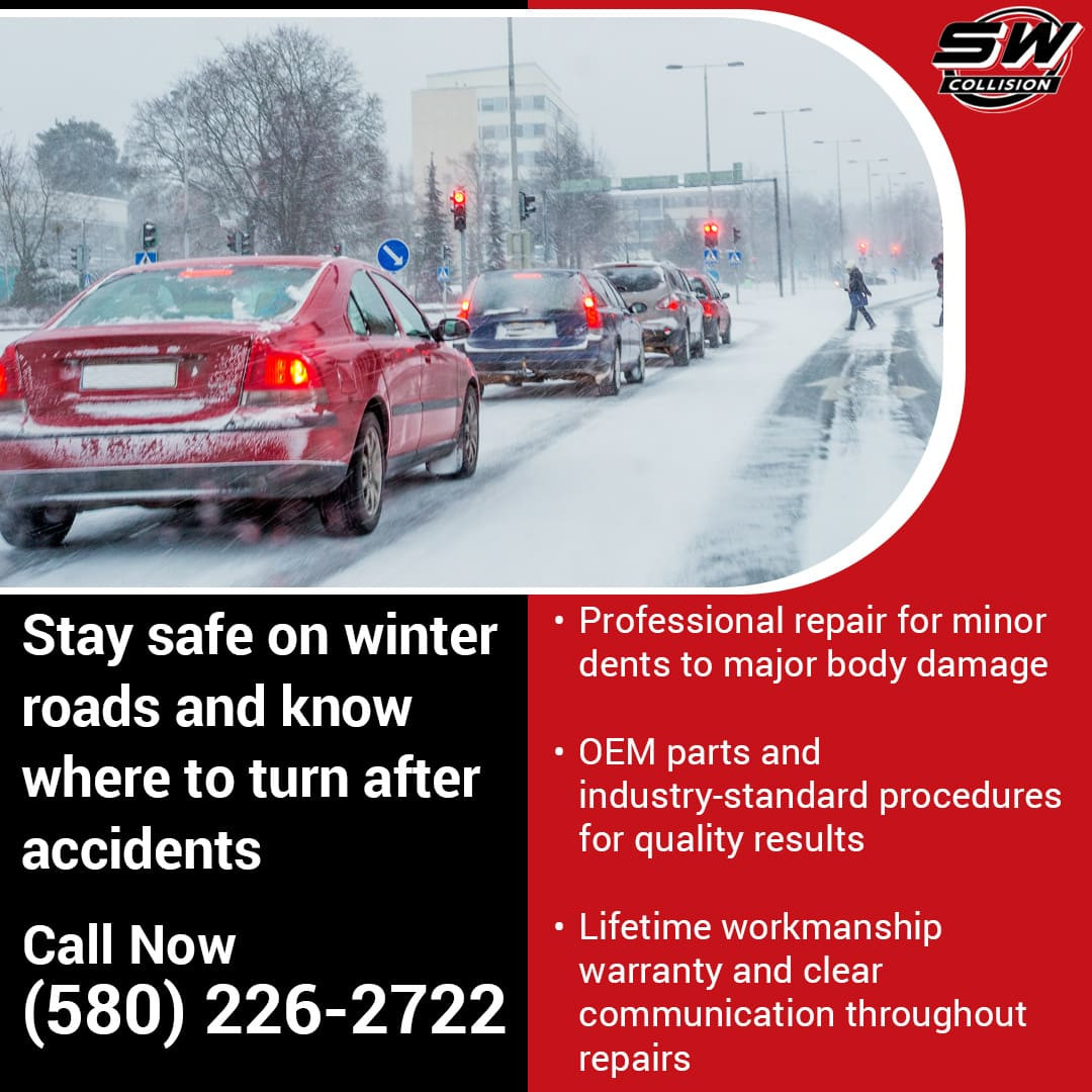 Winter Weather Raises Risk of Rear-End Crashes | Auto Body Repair, Ardmore, OK
