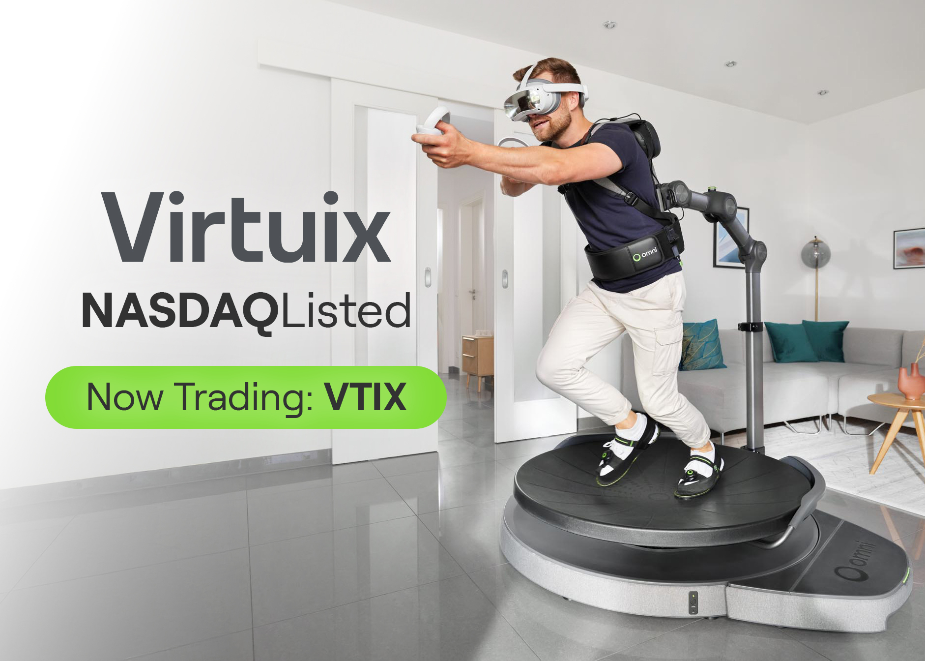 Virtuix Debuts Trading on Nasdaq Under Ticker Symbol “VTIX” Following 138% Year-over-Year Revenue Growth