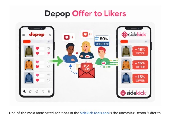 Sidekick Tools Announces Upcoming Depop OTL and WhatNot Follow Features Alongside AI Updates