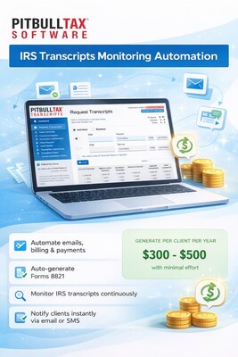 PitBullTax Launches Industry-First IRS Transcripts Monitoring Automation