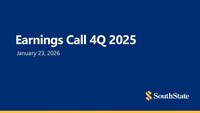 SouthState Bank Corporation Reports Fourth Quarter 2025 Results, Declares Quarterly Cash Dividend and Authorizes New Stock Repurchase Plan
