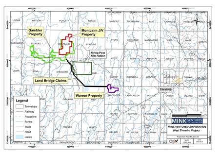 Mink Ventures Completes Drilling at Warren Project; Moves Drill to Montcalm Ni Cu Co Project