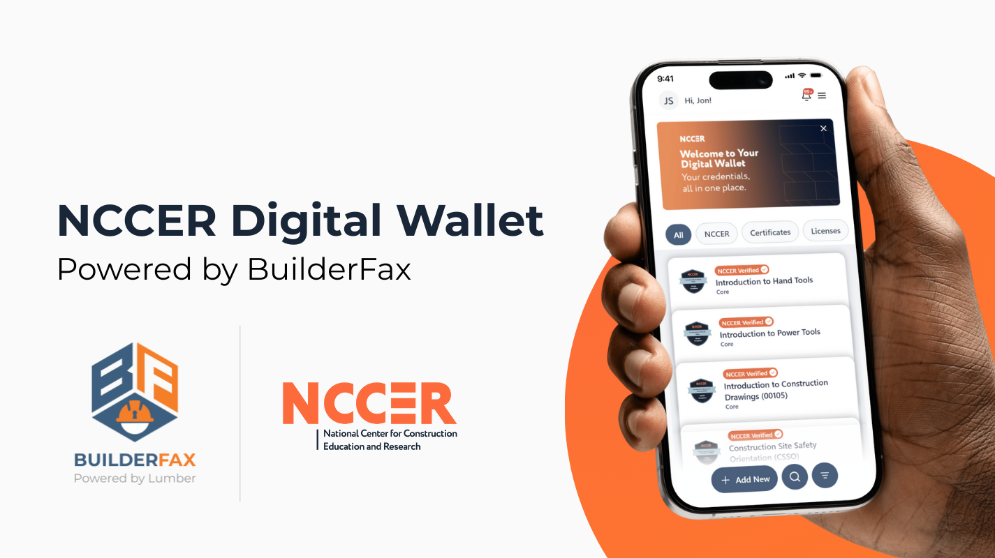BuilderFax Mobile Wallet Enables Instant Sharing of NCCER Credentials