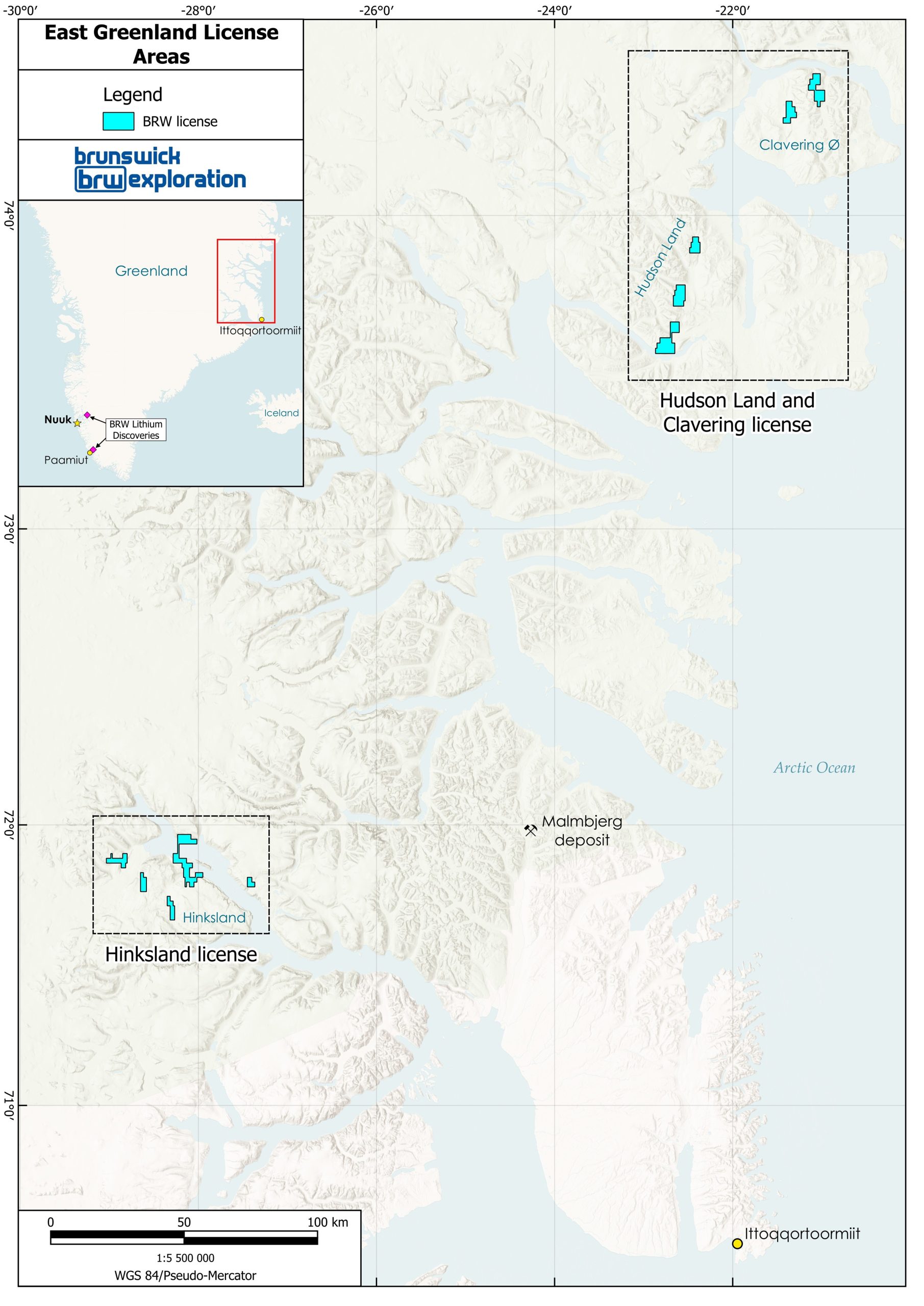 Brunswick Exploration Acquires More Highly Prospective Lithium Targets in Greenland