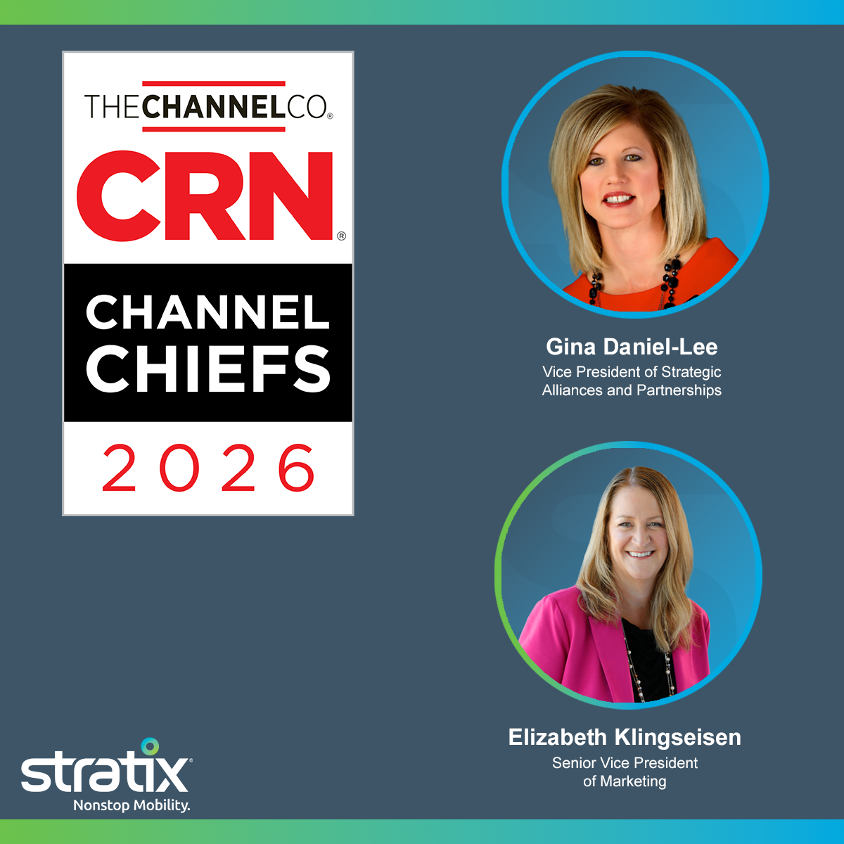 Two Stratix Corporation Leaders Honored on CRN’s 2026 Channel Chiefs List