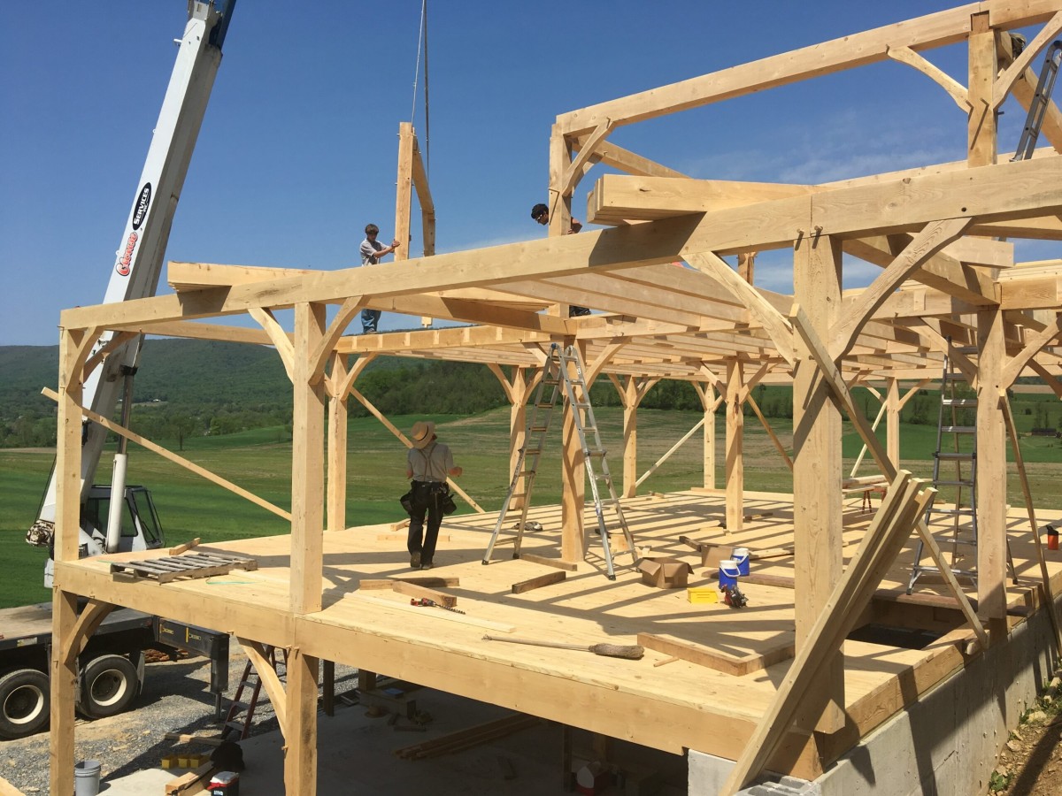 Pennsylvania Barn Tradition Reflected in Crickside’s Post and Beam Output